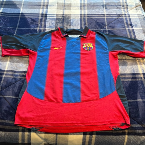 Nike Other - RARE VINTAGE FC Barcelona 2003-04 #16 Mario Nike Home La Liga Jersey
